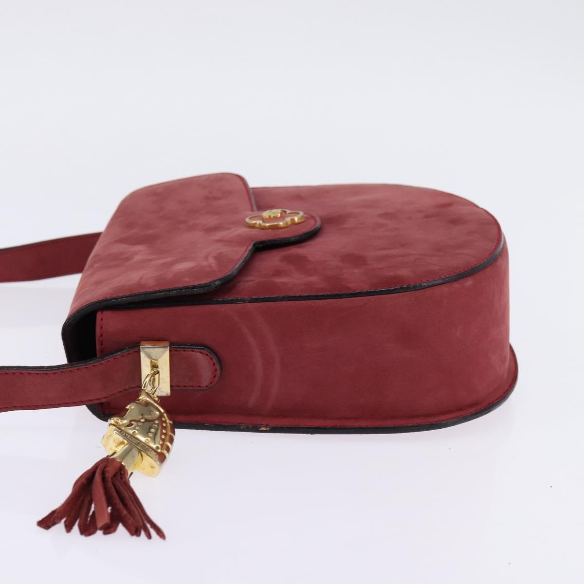 Burberry Vintage Crossbody Bag Suede, PINK, SUEDE, Shoulder bag