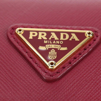Prada Chain Crossbody Bag Tessuto and Saffiano Leather, Pink, Nylon, Shoulder Bag