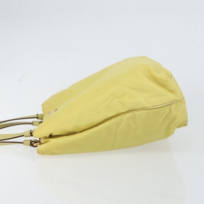 Prada Vintage Tote Nylon, Yellow, Nylon, Tote Bag