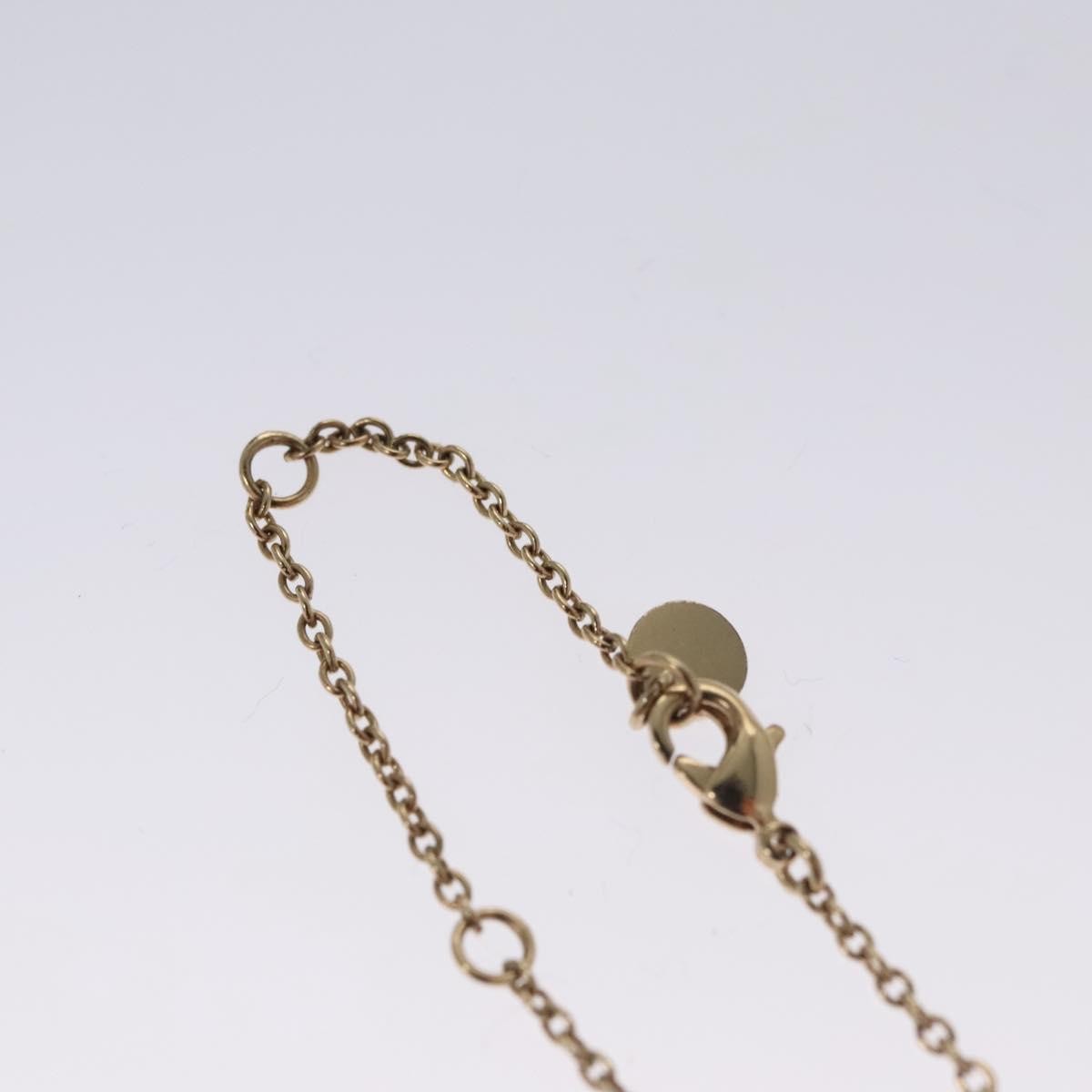 Christian Dior Vintage CD Pendant Necklace Metal with Crystals, GOLD, METAL, Bracelet