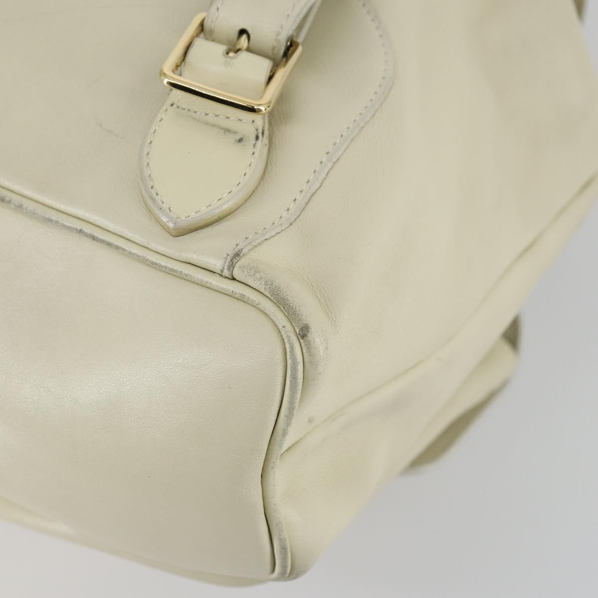Gucci Vintage Bamboo Backpack Leather, BEIGE, LEATHER, Backpack