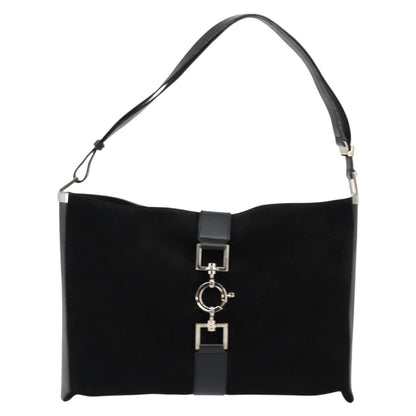 Gucci Jackie Original Shoulder Bag Leather Leather, BLACK, SUEDE, Shoulder bag