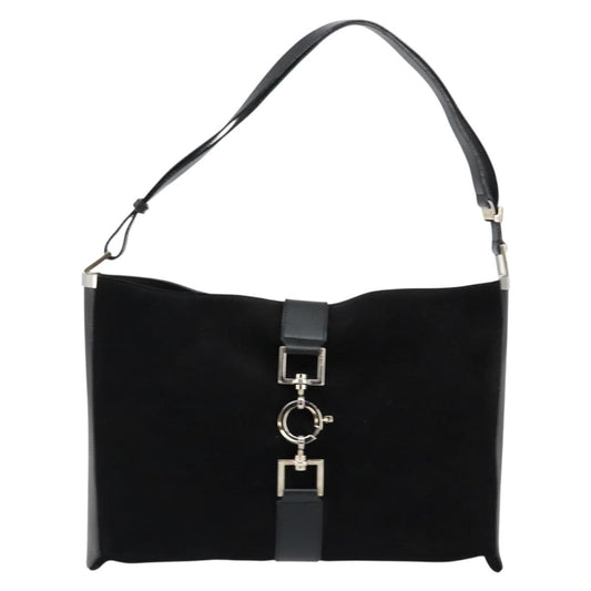 Gucci Jackie Original Shoulder Bag Leather Leather, BLACK, SUEDE, Shoulder bag
