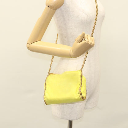 Stella McCartney Falabella Fold Over Crossbody Bag Suede, YELLOW, SUEDE, Crossbody bag