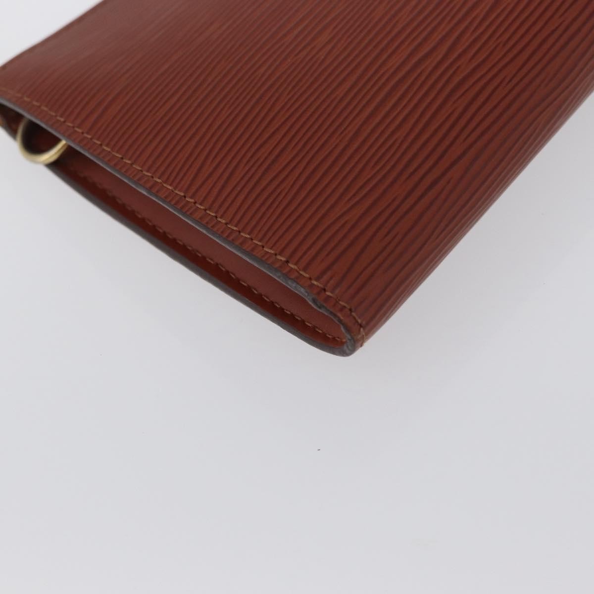 Louis Vuitton Pochette Accessoires Epi Leather, BROWN, LEATHER, Clutche & pouche
