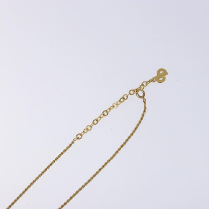 Christian Dior CD Round Pendant Necklace Metal, GOLD, METAL, Necklace