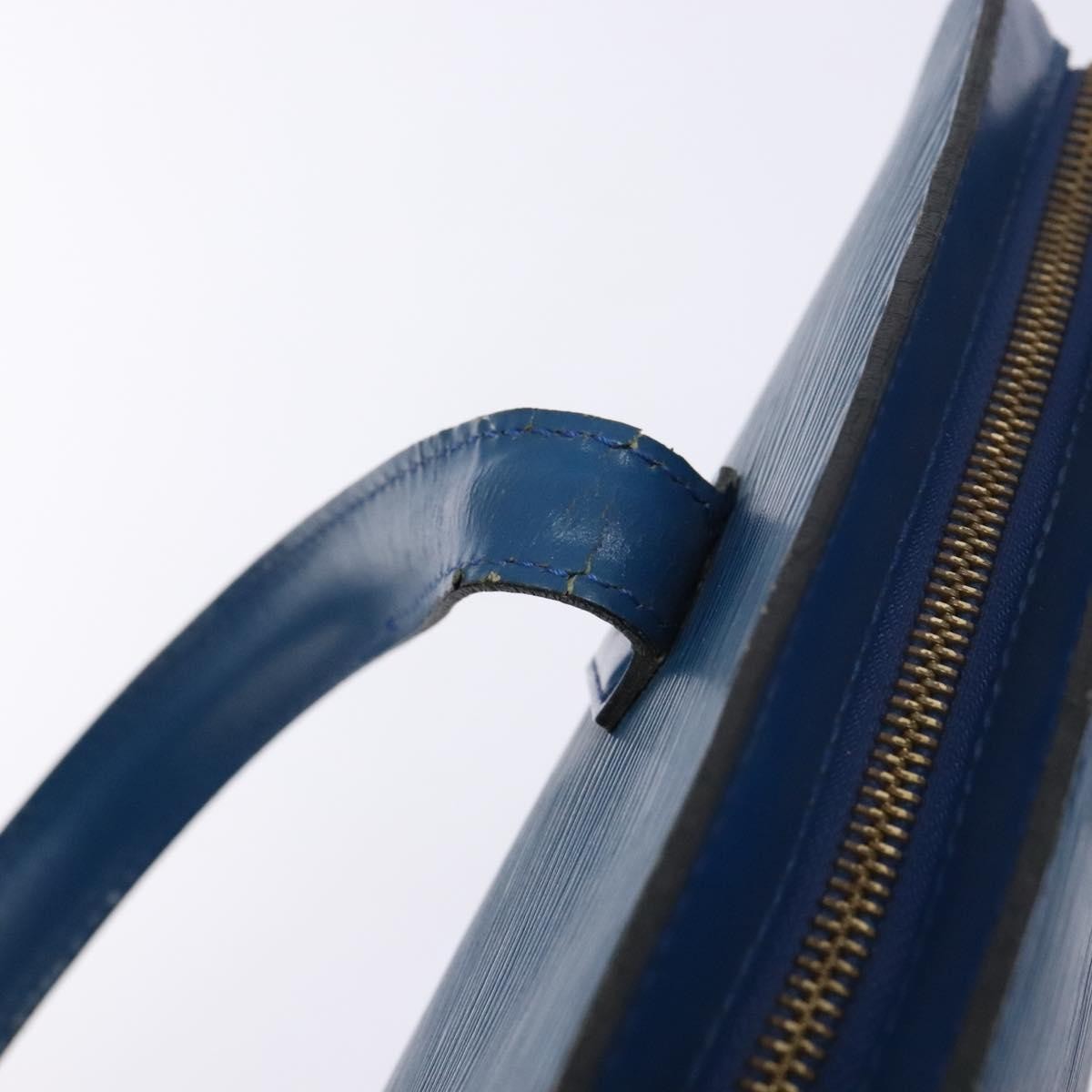 Louis Vuitton Saint Jacques Handbag Epi Leather, BLUE, LEATHER, Shoulder bag