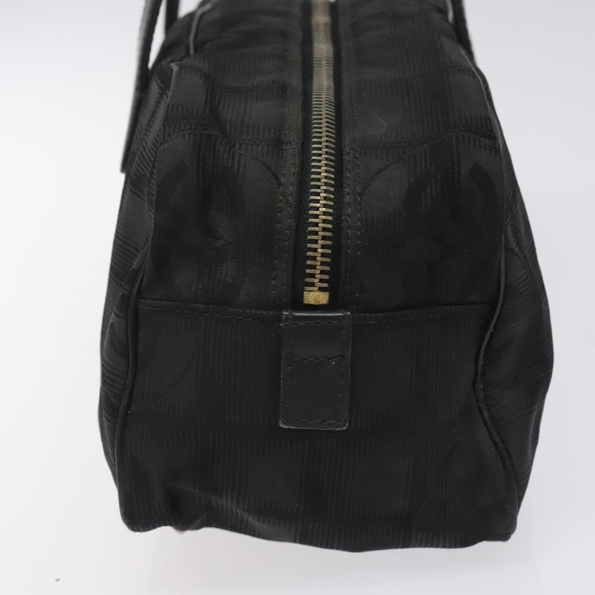 Chanel Travel Line Satchel Nylon, BLACK, NYLON, Handbag