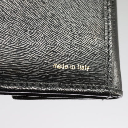 Fendi Bifold Flat Wallet Joshua Vides Printed Leather, BLACK, LEATHER, Wallets