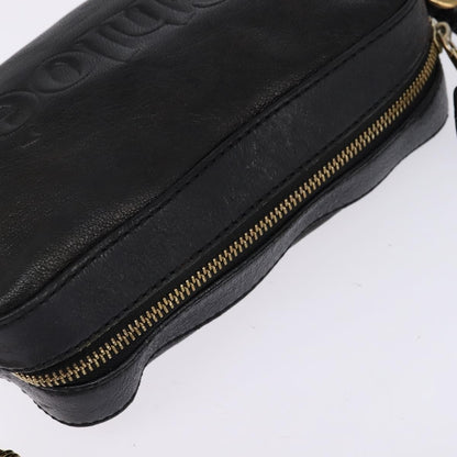 Chloe Vintage Shoulder Bag Leather, BLACK, LEATHER, Shoulder bag