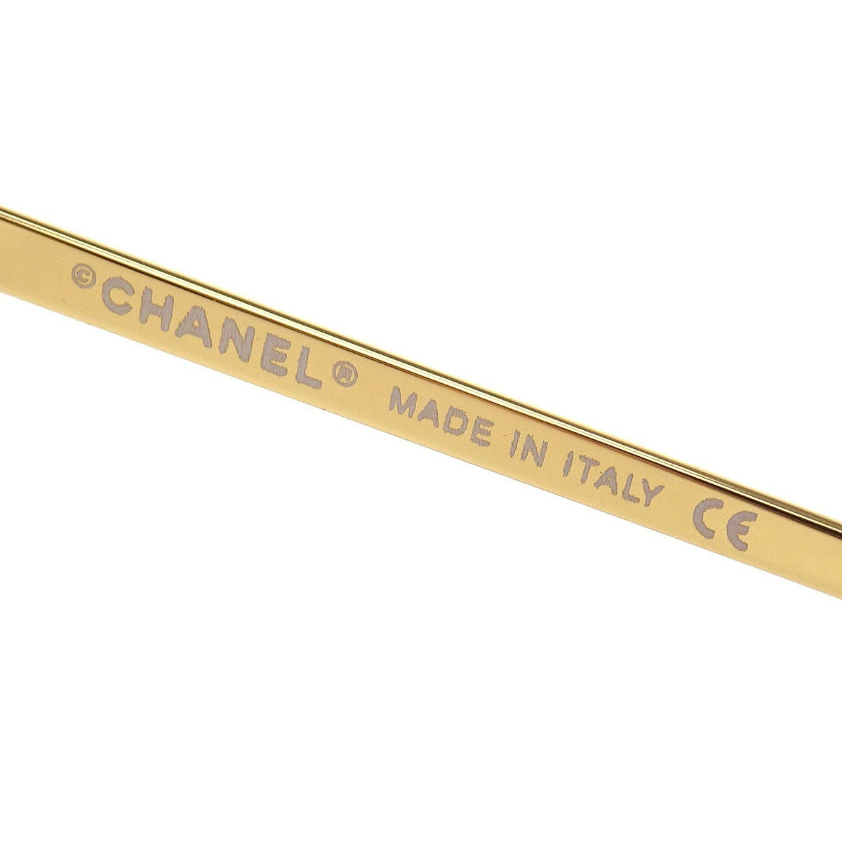 Chanel Logo CC Sunglasses Metal, BROWN, GOLD_PLATED, Sunglasse
