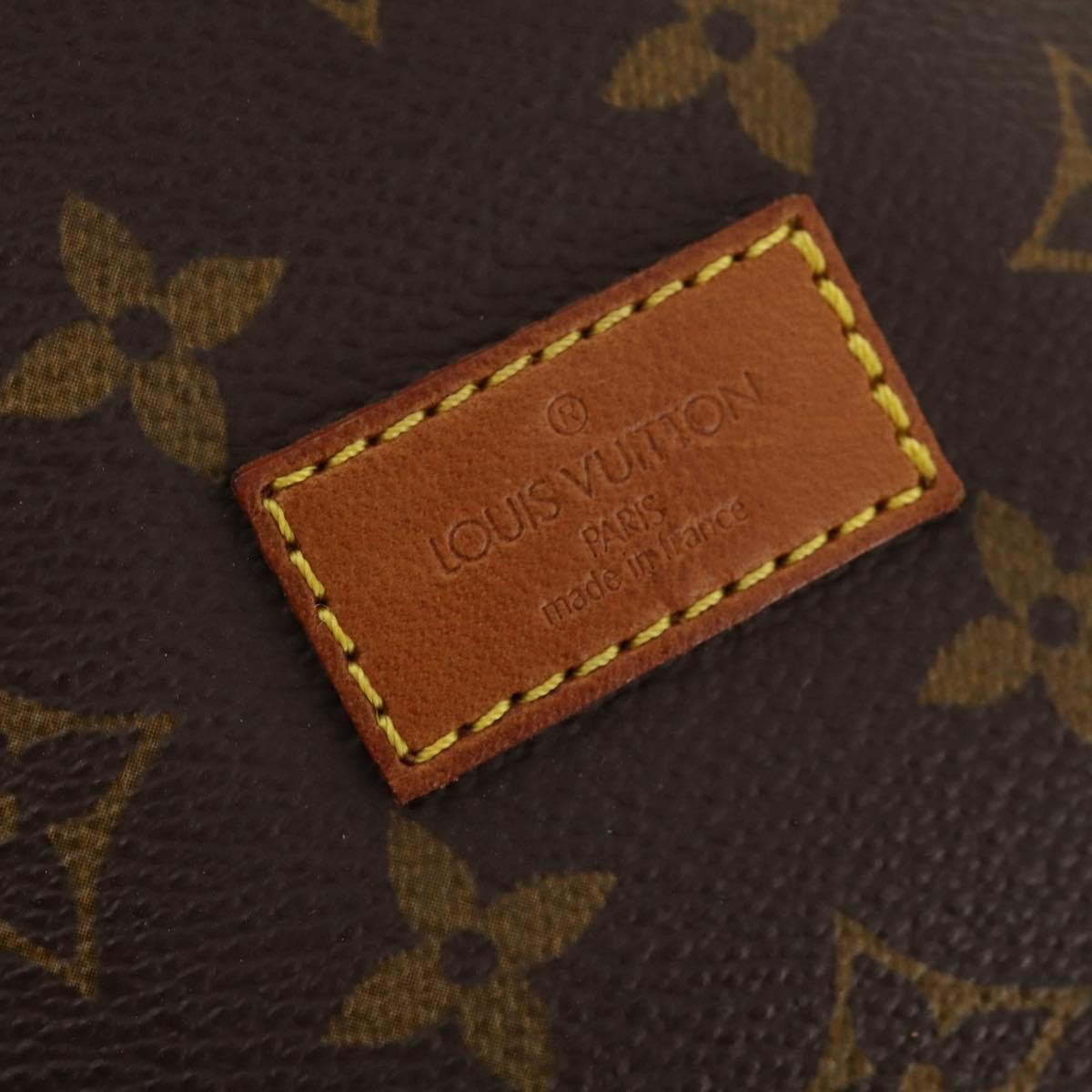 Louis Vuitton Saumur Handbag Monogram Canvas, Brown, Canvas, Shoulder Bag