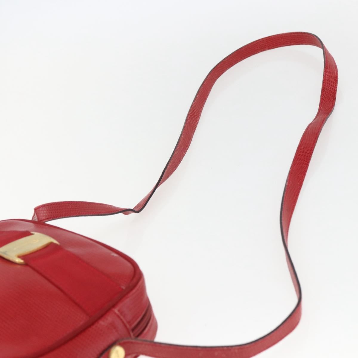 Salvatore Ferragamo Vara Bow camera Shoulder Bag Leather, RED, LEATHER, Shoulder bag