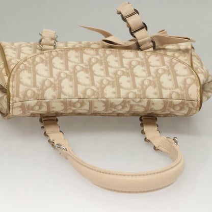 Christian Dior Vintage Trotter Romantique Flap Bag Diorissimo Coated Canvas, BEIGE, CANVAS, Handbag