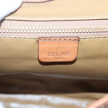 Celine Macadam Shoulder Bag PVC Leather, BEIGE, CANVAS, Shoulder bag