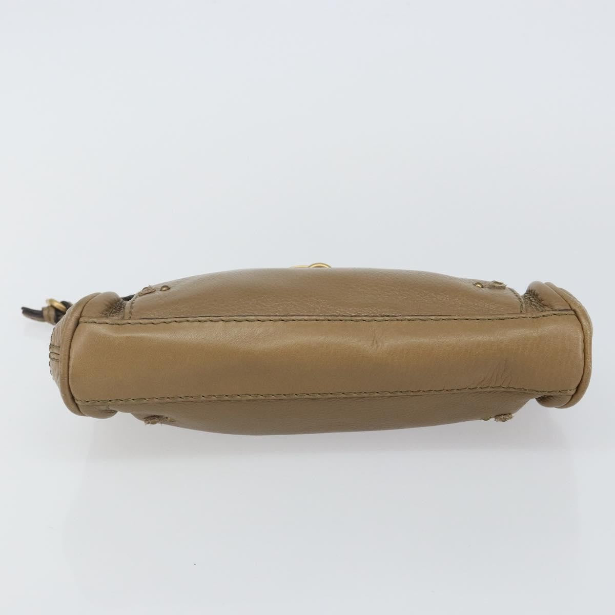 Chloe Paddington Pouch Leather, BEIGE, LEATHER, Clutche & pouche