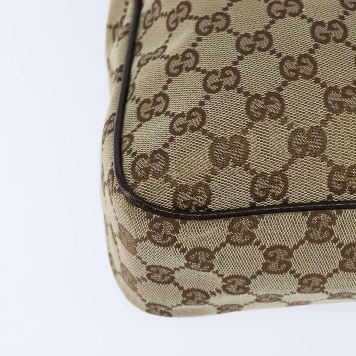 Gucci Front Pocket Messenger Bag GG Canvas, BEIGE, CANVAS, Shoulder bag