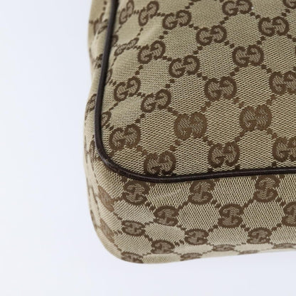 Gucci Front Pocket Messenger Bag GG Canvas, BEIGE, CANVAS, Shoulder bag