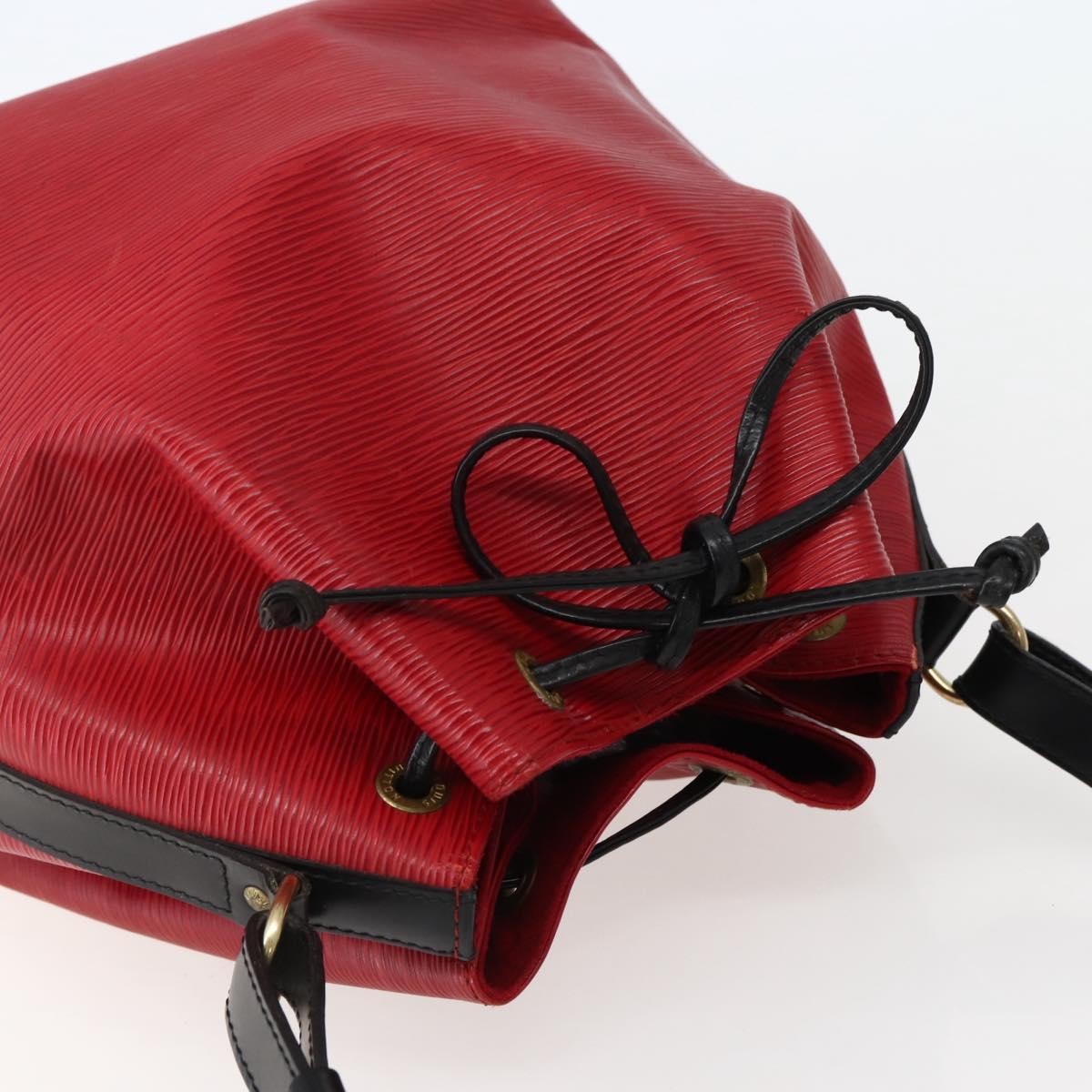 Louis Vuitton Bicolor Petit Noe Handbag Epi Leather, RED, LEATHER, Handbag