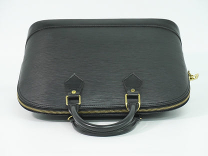 Louis Vuitton Alma Handbag Epi Leather, BLACK, EPI_LEATHER, Handbag