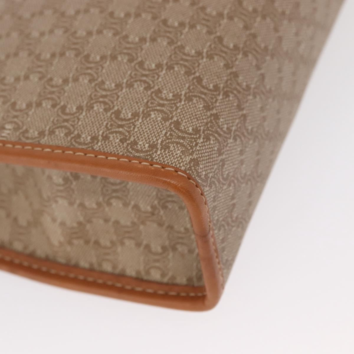 Celine Macadam Pochette Canvas and Leather, BEIGE, CANVAS, Clutche & pouche