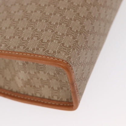 Celine Macadam Pochette Canvas and Leather, BEIGE, CANVAS, Clutche & pouche