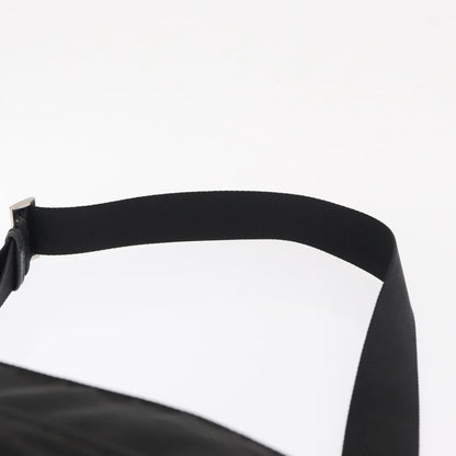 Prada Front Pocket Messenger Bag Tessuto, Black, Nylon, Shoulder Bag