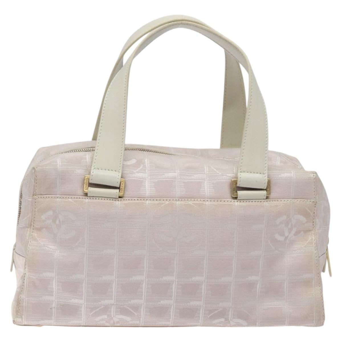 Chanel Travel Line Top Handle Bag Nylon, PINK, NYLON, Travel bag