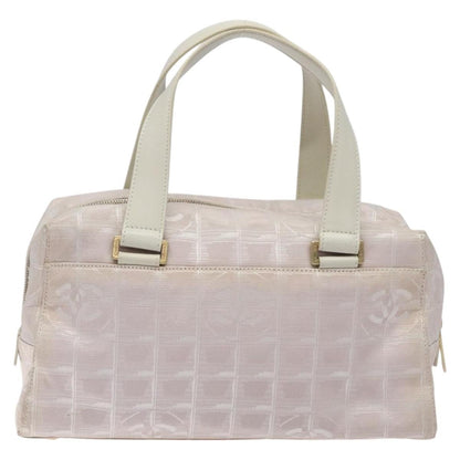 Chanel Travel Line Top Handle Bag Nylon, PINK, NYLON, Travel bag