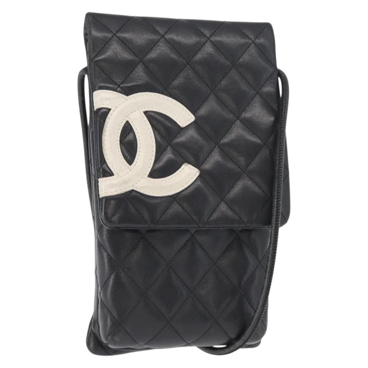 Chanel Cambon Flap Crossbody Bag Quilted Lambskin, SILVER, LEATHER, Shoulder bag