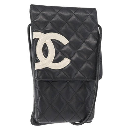 Chanel Cambon Flap Crossbody Bag Quilted Lambskin, SILVER, LEATHER, Shoulder bag