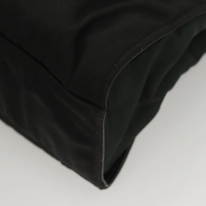 Gucci Vintage Bamboo Handle Tote Nylon, BLACK, NYLON, Tote bag