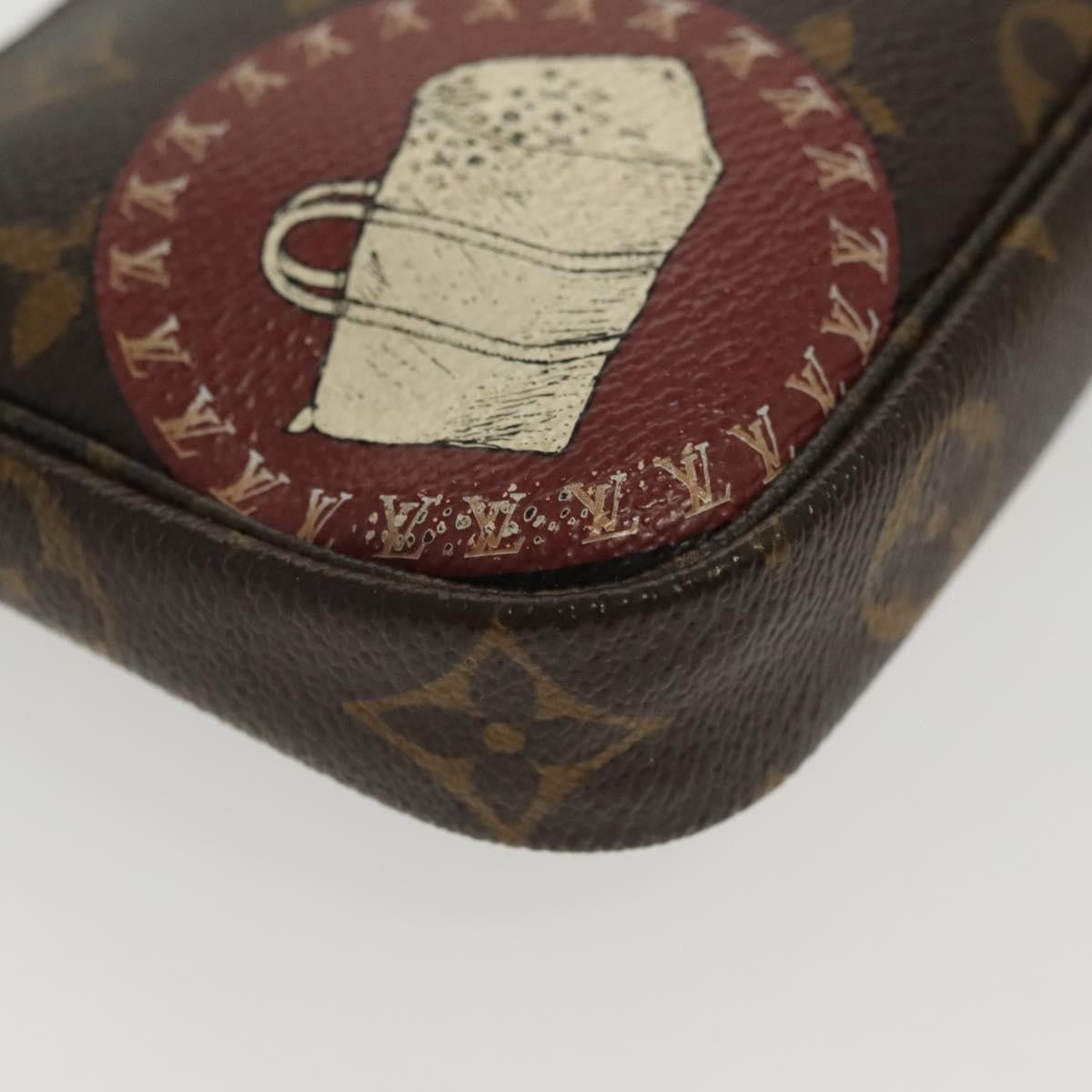 Louis Vuitton Pochette Accessoires Monogram Canvas, BROWN, CANVAS, Clutche & pouche