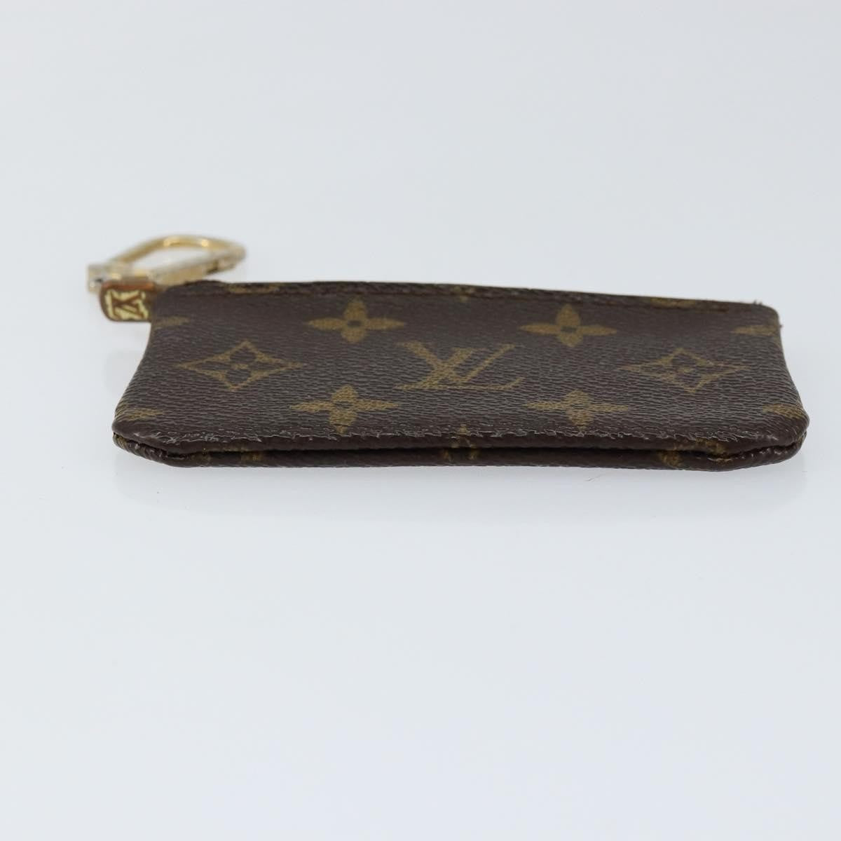 Louis Vuitton Pochette Clés Monogram Canvas, BROWN, CANVAS, Wallets