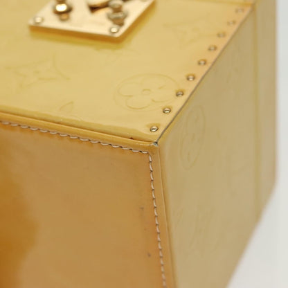 Louis Vuitton Bleecker Box Bag Monogram Vernis, BEIGE, PATENT_LEATHER, Clutche & pouche