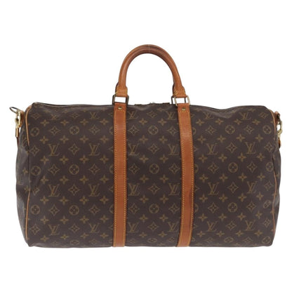 Louis Vuitton Keepall Bandouliere Bag Monogram Canvas, BROWN, CANVAS, Travel bag