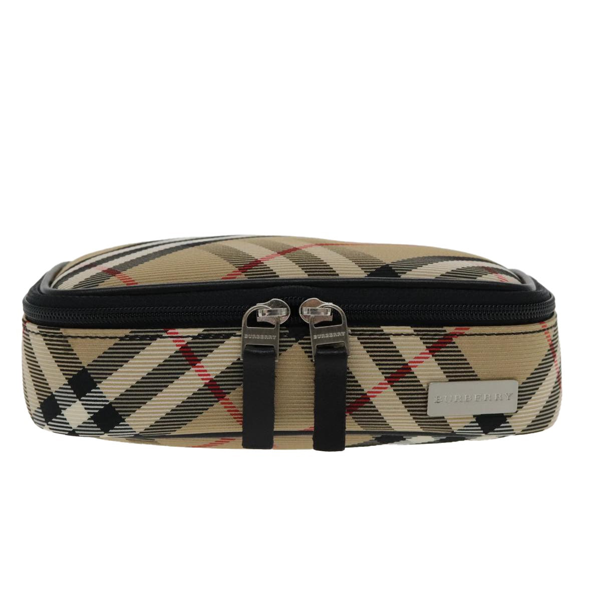 Burberry Nova check Pochette Nylon, BEIGE, NYLON, Clutche & pouche