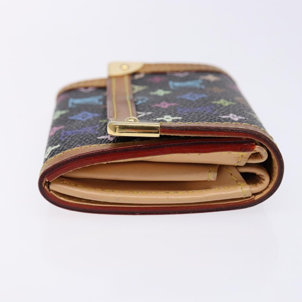 Louis Vuitton Porte-Monnaie Plat Coin Purse Monogram Multicolor, MULTICOLOUR, CANVAS, Wallets