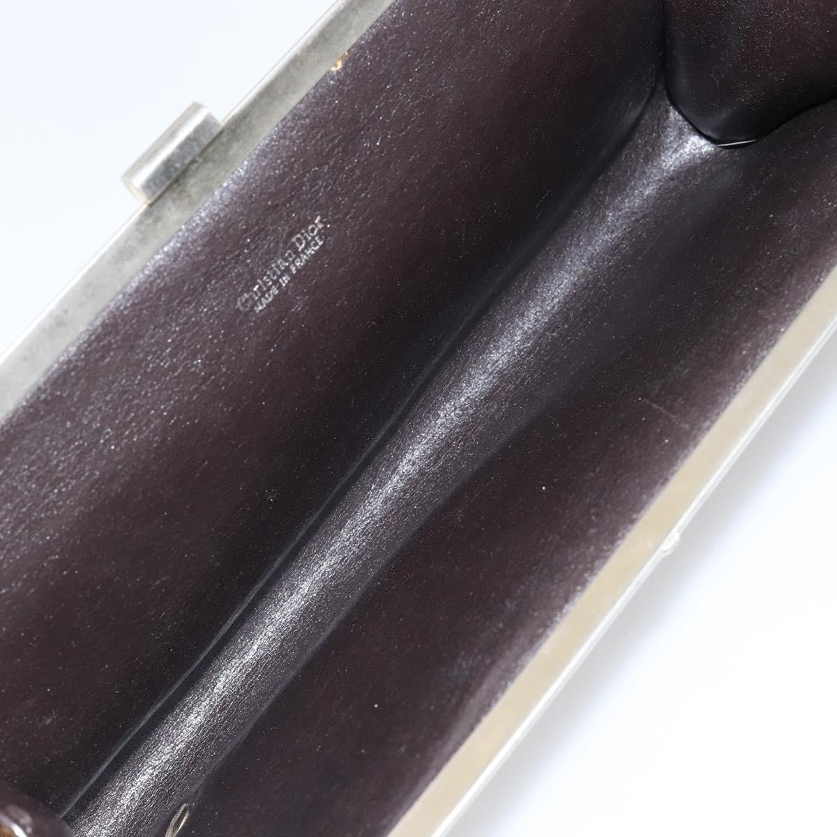 Christian Dior Vintage Frame Clutch Diorissimo Canvas, BROWN, CANVAS, Clutche & pouche