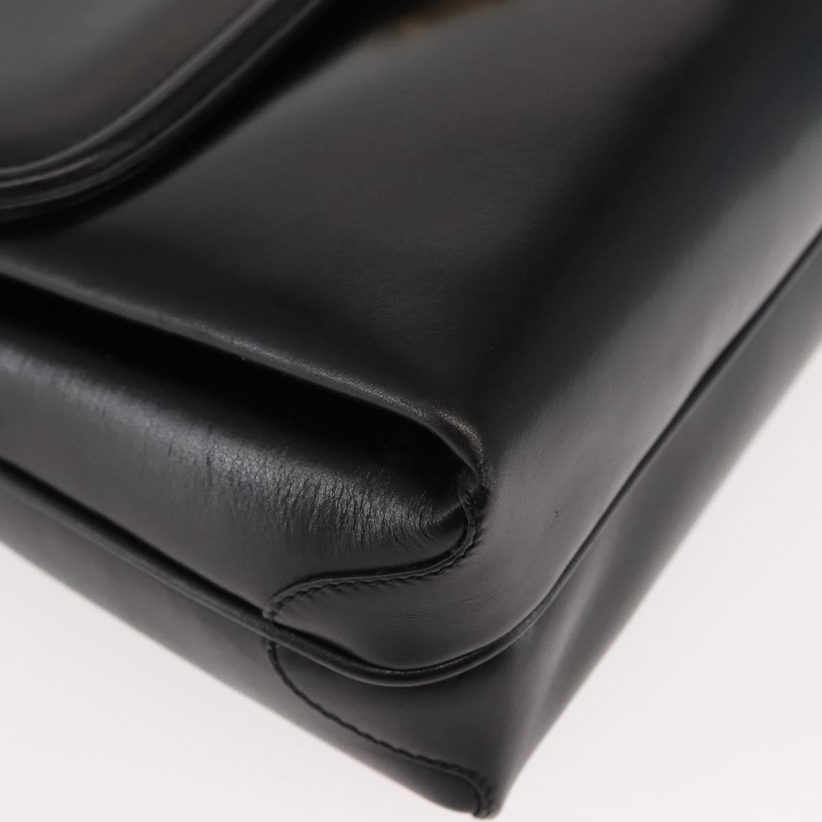 Gucci Vintage Shoulder Bag Leather, BLACK, LEATHER, Shoulder bag