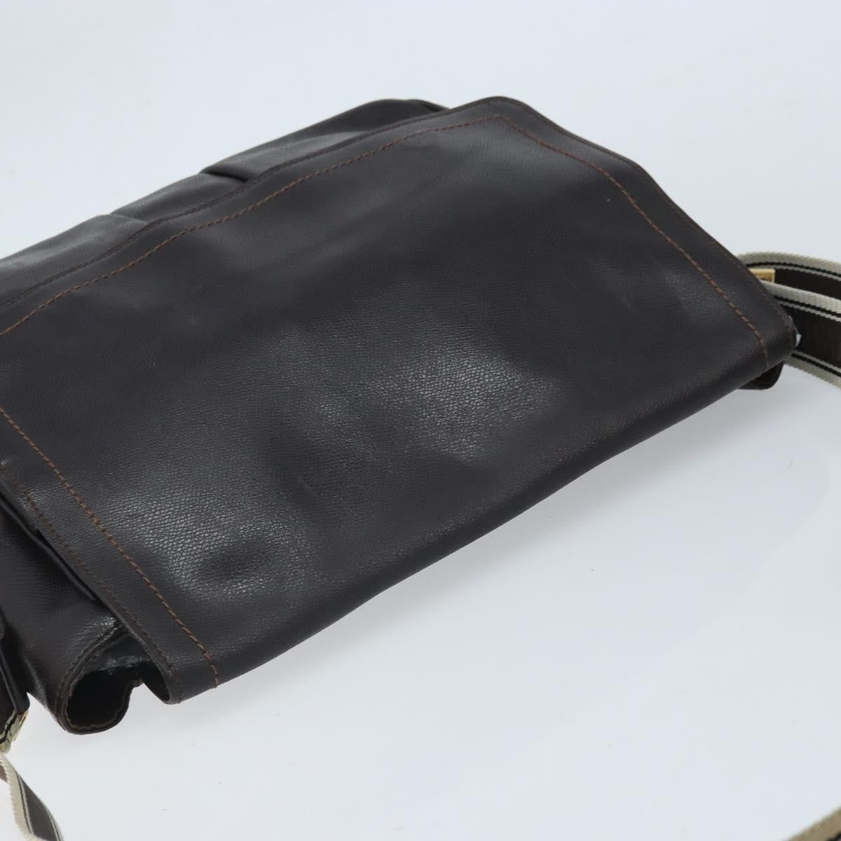 Salvatore Ferragamo Vintage Shoulder Bag Leather, BROWN, LEATHER, Shoulder bag