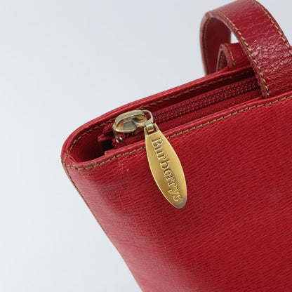 Burberry Vintage tote bag Leather, RED, LEATHER, Tote bag