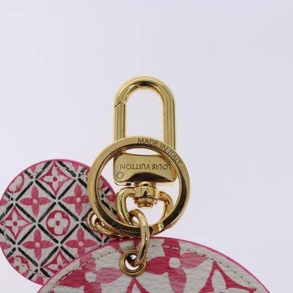 Louis Vuitton Illustre Bag Charm and Key Holder Spring in the City Monogram Giant Canvas, PINK, CANVAS, Charms and Keychains