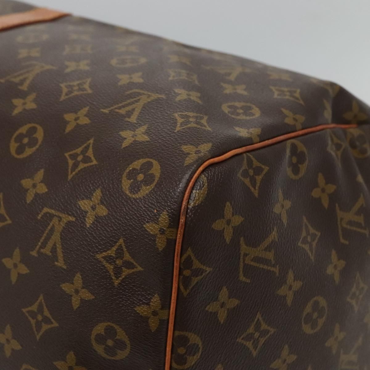 Louis Vuitton Keepall Bag Monogram Canvas, BROWN, CANVAS, Travel bag