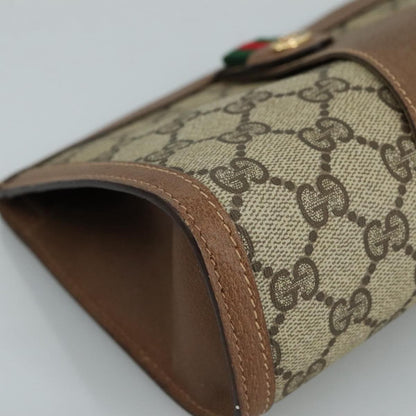 Gucci Vintage old clutch Canvas, BEIGE, PVC, Clutche & pouche