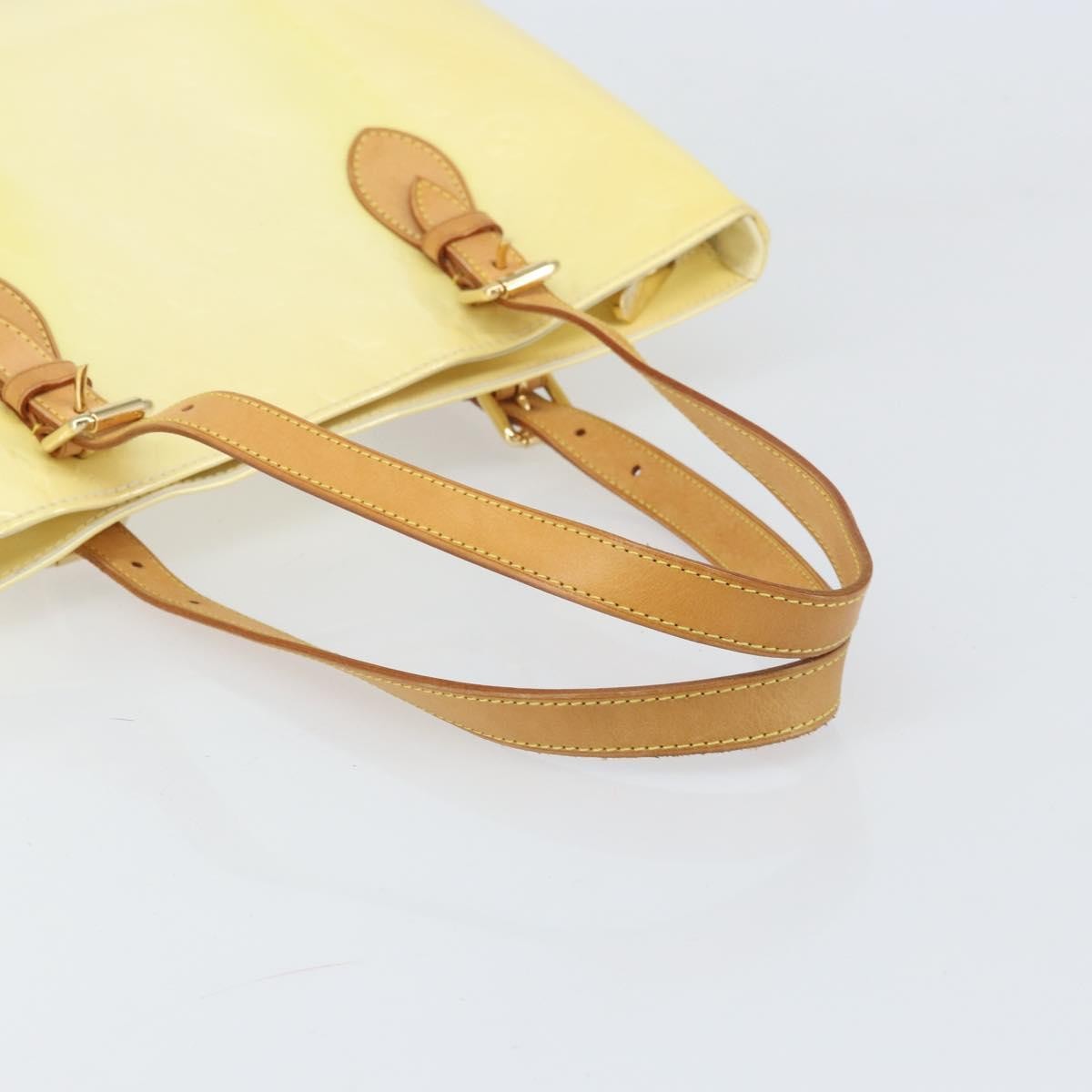Louis Vuitton Brentwood Handbag Monogram Vernis, YELLOW, PATENT_LEATHER, Tote bag