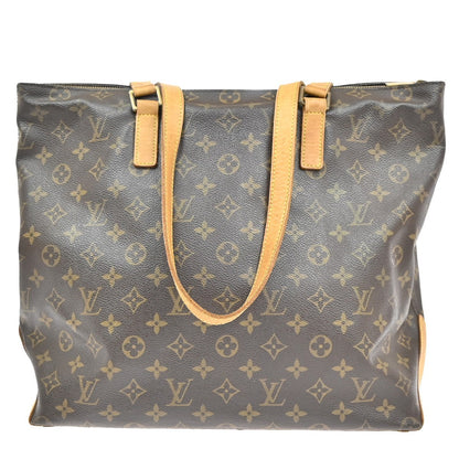 Louis Vuitton Cabas Mezzo Monogram Canvas, BROWN, CANVAS, Tote bag