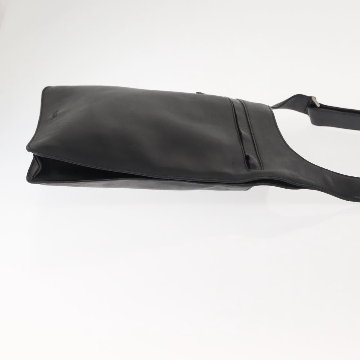 Prada Zip Messenger Bag Saffiano Leather, BLACK, LEATHER, Shoulder bag