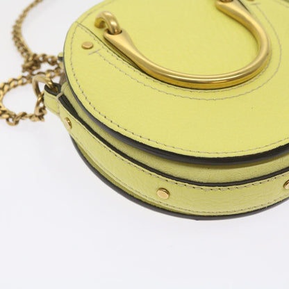 Chloe Pixie Crossbody Bag Leather and Suede, YELLOW, SUEDE, Crossbody bag