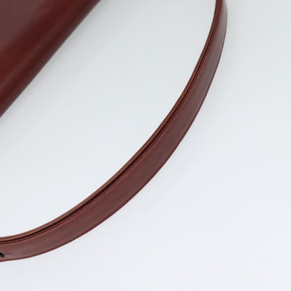 Bally Vintage Shoulder Bag Leather, BURGUNDY, LEATHER, Shoulder bag
